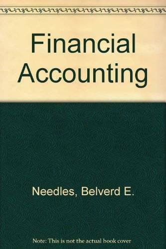 financial accounting 3rd edition belverd e. needles 9780395369272, 0395369274