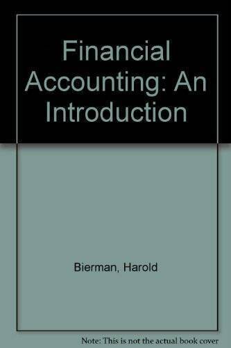 financial accounting an introduction 3rd edition allan r. drebin, harold bierman jr. 9780721617046, 0721617042