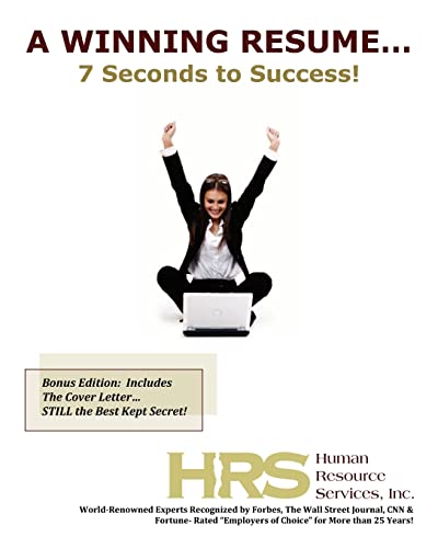 a winning resume 7 seconds to success 1st edition hrs   human resource services, inc. 1439230161,