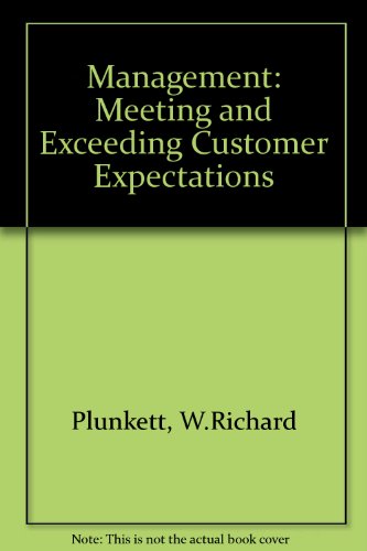 management meeting and exceeding customer expectations with student resource cd rom 7th edition plunkett,
