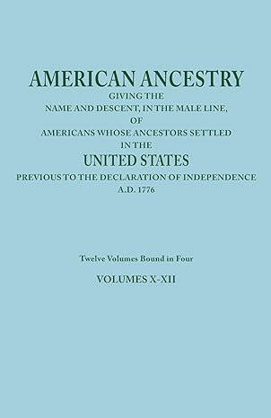 american ancestry 1st edition joel munsell's sons 0806347732, 978-0806347738