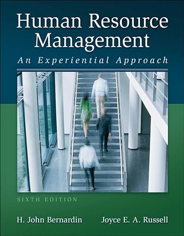 human resource management an experiential approach 6th edition h john bernardin 007760296x, 978-0077602963