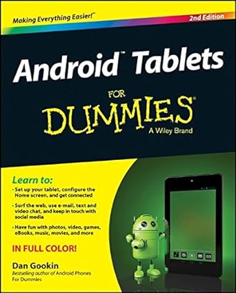 android tablets for dummies 2nd edition dan gookin 1118874013, 978-1118874011
