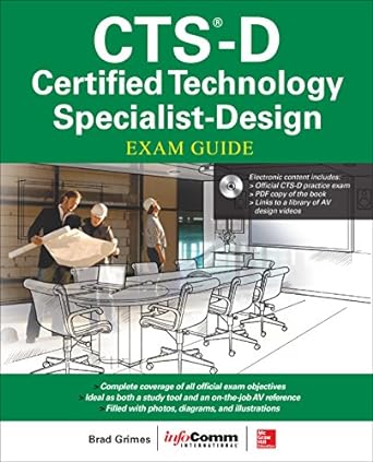 cts d certified technology specialist design exam guide 1st edition brad grimes ,avixa inc b01dcurbg0,
