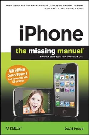 iphone the missing manual 4th edition david pogue 1449393659, 978-1449393656