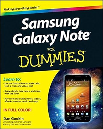 samsung galaxy note for dummies 1st edition dan gookin 1118388461, 978-1118388464