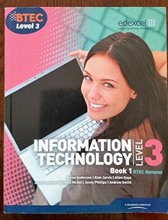 information technology level 3 book 1 3rd edition ms karen anderson ,mr alan jarvis ,mr allen kaye ,mr andrew