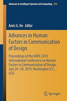 advances in human factors in communication of design proceedings of the ahfe 2019 international conference on