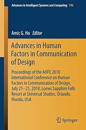 advances in human factors in communication of design proceedings of the ahfe 2018 international conference on