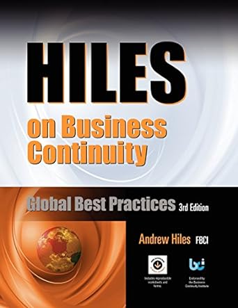 hiles on business continuity global best practices with 41 free downloads of editable spreadsheets sample
