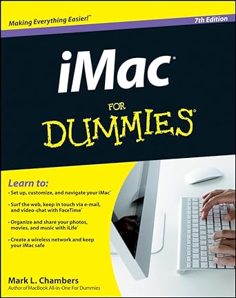 imac for dummies 7th edition mark l chambers 1118202716, 978-1118202715