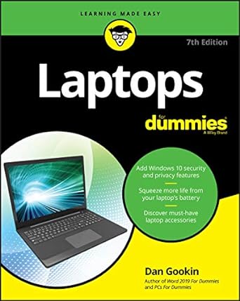 laptops for dummies 7th edition dan gookin 1119740274, 978-1119740278