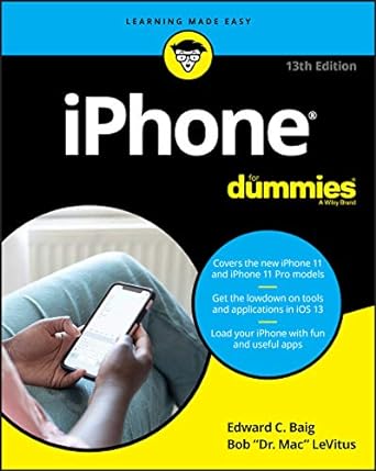 iphone for dummies 13th edition baig 1119607965, 978-1119607960