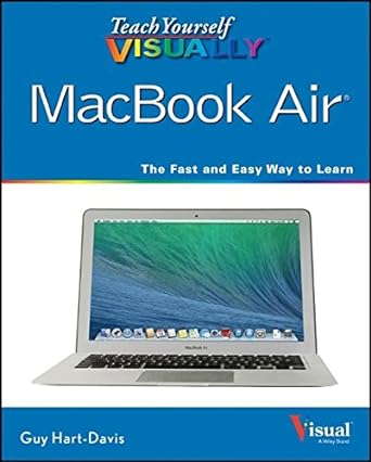 teach yourself visually macbook air 2nd edition hart davis 1118816285, 978-1118816288