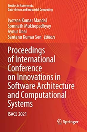 proceedings of international conference on innovations in software architecture and computational systems
