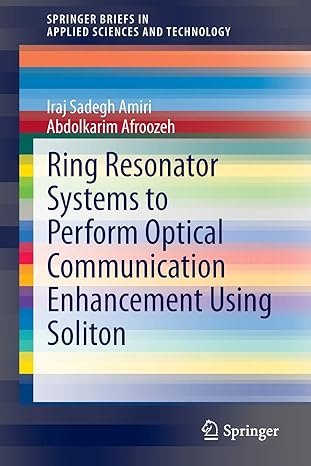 ring resonator systems to perform optical communication enhancement using soliton 2015 edition iraj sadegh