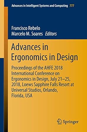 advances in ergonomics in design proceedings of the ahfe 2018 international conference on ergonomics in