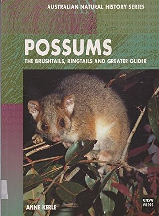 australian natural history series possums the brushtails ringtails and greater glider 1st edition anne kerle