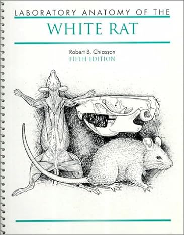 laboratory anatomy of the white rat 1st edition robert b chiasson 0697051323, 978-0697051325
