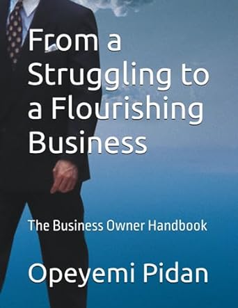 from a struggling to a flourishing business the business owner handbook 1st edition opeyemi emmanuel pidan