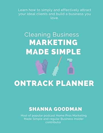 on track planner cleaning business marketing made simple 1st edition shanna goodman b0cgttv3py