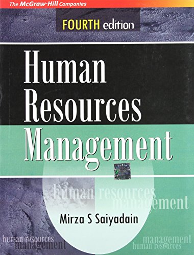 human resources management 4th edition mirza s saiyadain 0070263639, 9780070263635
