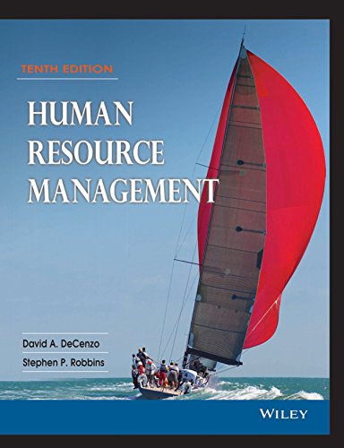 human resource management 10th edition david a decenzo, stephen p robbins 8126531193, 9788126531196