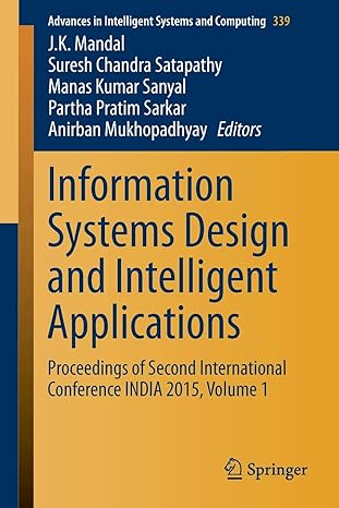 information systems design and intelligent applications proceedings of second international conference india