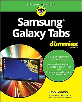 samsung galaxy tabs for dummies 1st edition dan gookin 1119466601, 978-1119466604