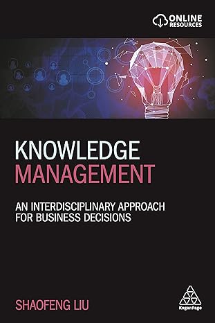 knowledge management an interdisciplinary approach for business decisions 1st edition shaofeng liu