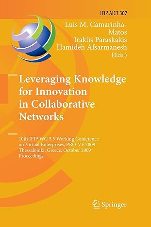 leveraging knowledge for innovation in collaborative networks 10th ifip wg 5 5 working conference on virtual