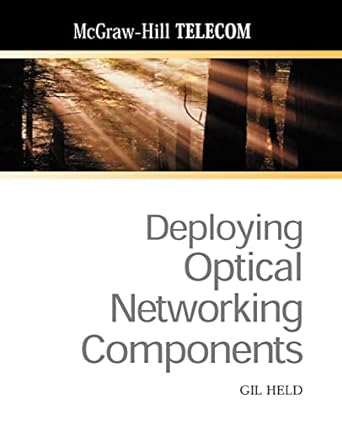 deploying optical networking components 1st edition gilbert held 0071375058, 978-0071375054