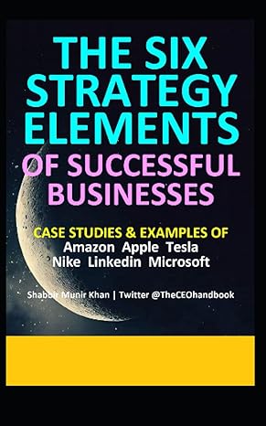 the six strategy elements of successful businesses 1st edition shabbir munir khan 979-8399858685
