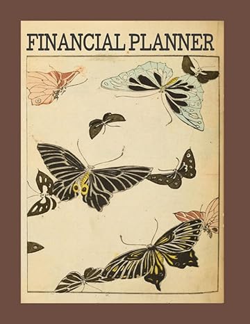 butterfly financial planner vintage butterfly financial planner 120 pages great for adults teens and children