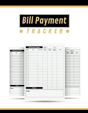 bill payment tracker 1st edition jado dox b0bw35yd2t