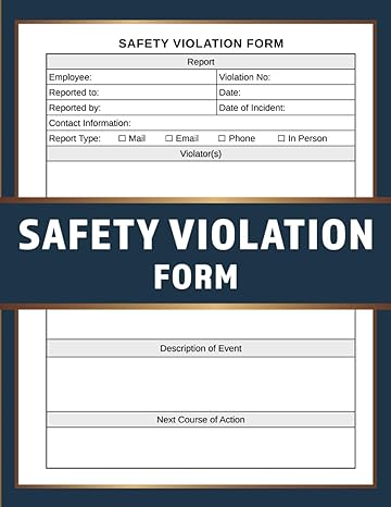 safety violation form report 1st edition julia-log publishing b0cly89d36