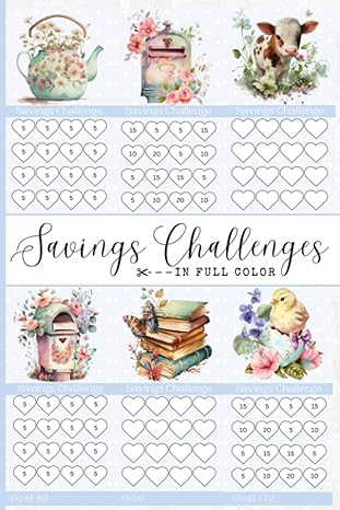 savings challenges in full color cut out mini saving challenges 3x6 in to add to your cash envelopes or