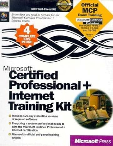 Microsoft Certified Professional+ Internet Training Kit