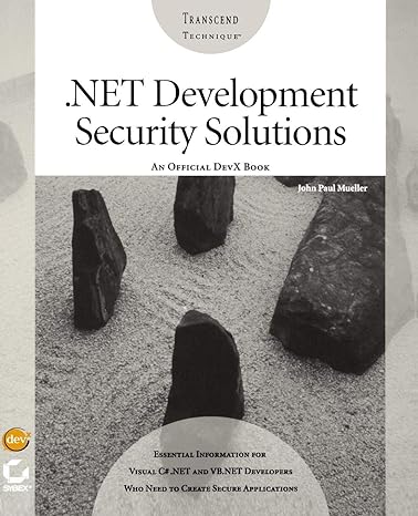 net development security solutions 1st edition john paul mueller 0782142664, 978-0782142662
