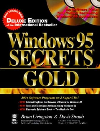 windows 95 secrets gold 1st edition brian livingston 0764530054, 978-0764530050