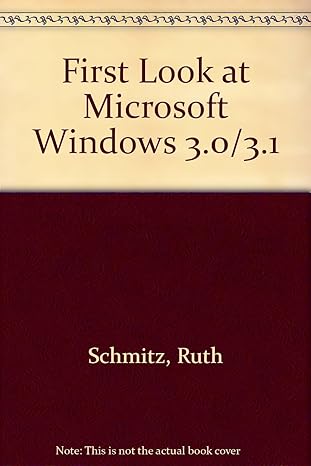 first look at microsoft windows 3 0 3 1 1st edition ruth schmitz 007056826x, 978-0070568266