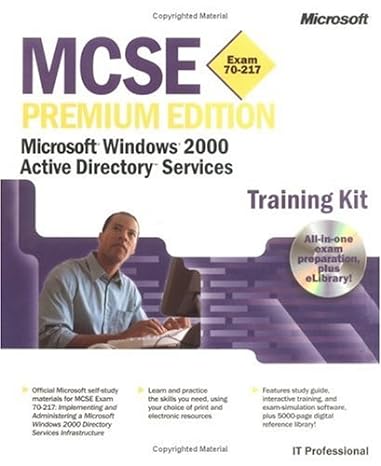mcse microsoft windows 2000 active directory services premium edition jill spealman ,microsoft corporation