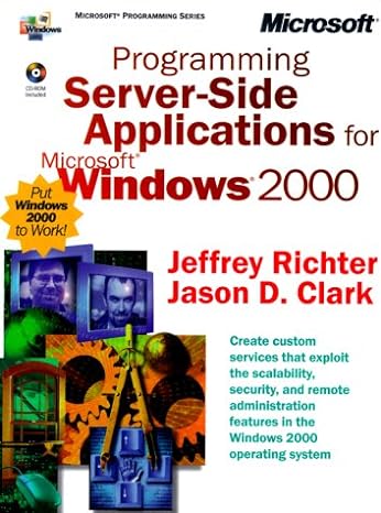 programming server side applications for microsoft windows 2000 1st edition jeffrey richter ,jason clark