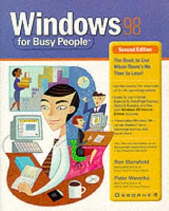 windows 98 for busy people 2nd edition ron mansfield ,peter weverka 007212203x, 978-0072122039