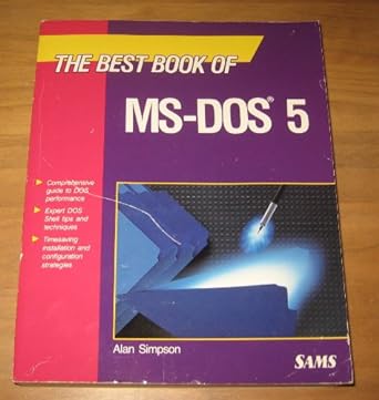 the best book of ms dos 5 2nd edition alan simpson 0672484994, 978-0672484995