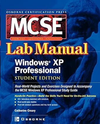 mcse lab manual windows xp professional student edition catherine creary 0072225122, 978-0072225129