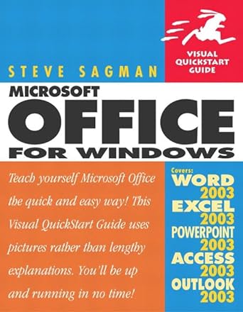 microsoft office 2003 for windows 1st edition stephen w sagman ,gail taylor 032119392x, 978-0321193926