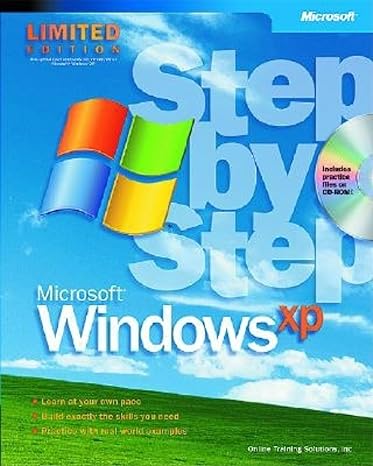 microsoft windows xp step by step 1st edition inc online training solutions 0735613834, 978-0735613836