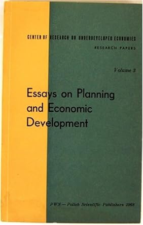essays on planning and economic development 1st edition michal kalecki b001arcy7e