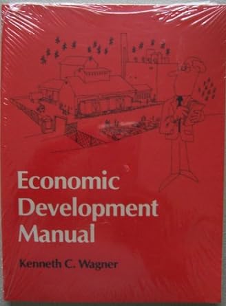economic development manual 1st edition kenneth c. wagner b002iby2qw